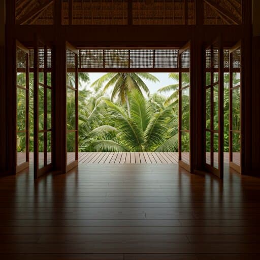 A calm meditation space set up for an evening wind-down routine