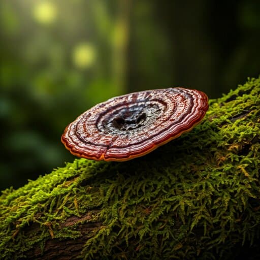 Ganoderma extract alongside athletic recovery essentials